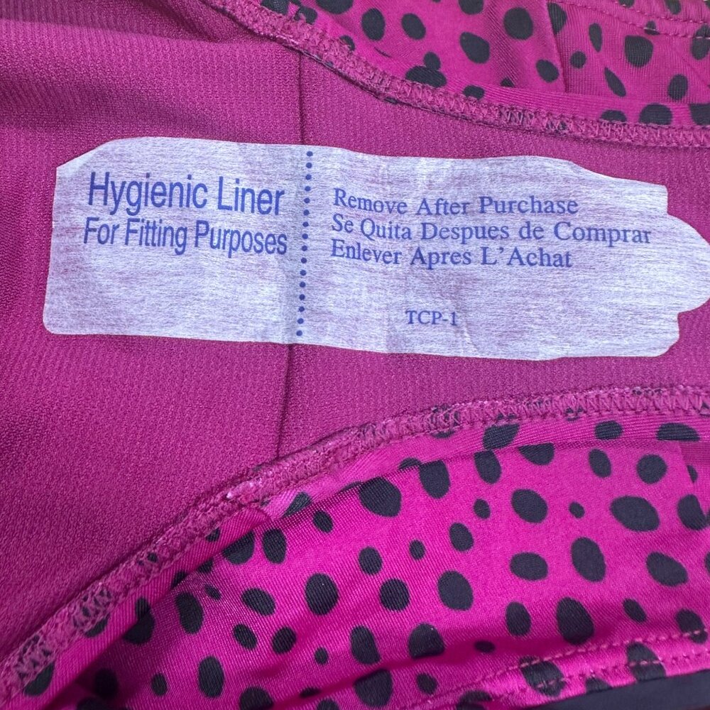 NWT Swim Bikini Bottom All in motion Fuchsia Cheetah Size Small - Picture 4 of 5